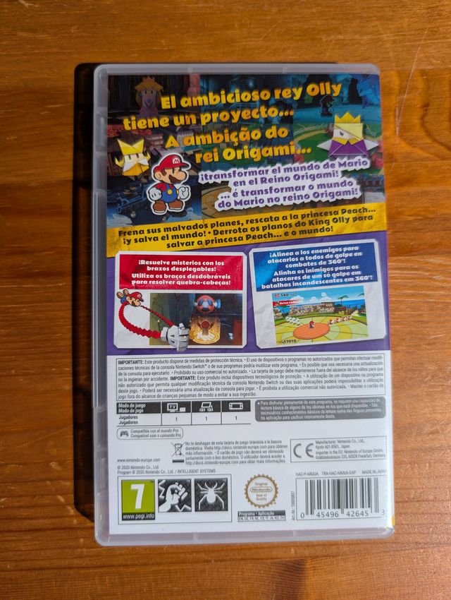 Papel Mario O Rei Origami Nintendo Switch