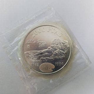 Moneda 2000 pesetas Juan Carlos I 1996