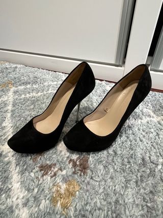 Zapato tacón ante negro