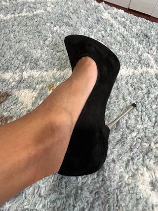 Zapato tacón ante negro