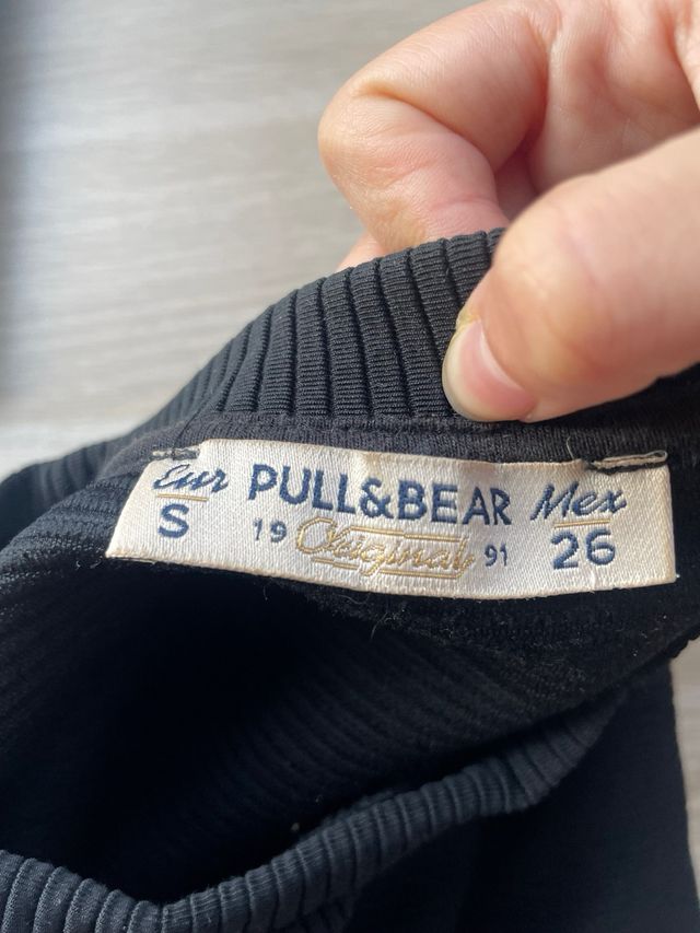 Vestido Negro Corto Pull&Bear Talla S