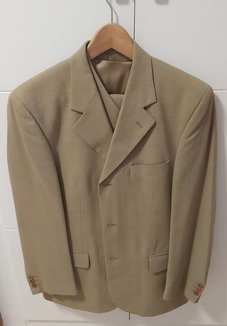 Traje de hombre Mostaza con chaleco