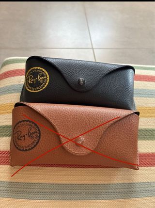 funda negra ray ban