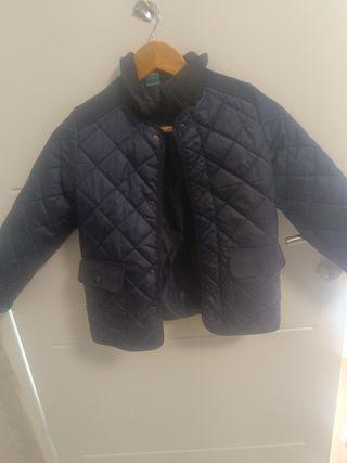 Chaqueta acolchada azul para niño 7-8 años