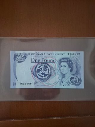 Billete 1 Libra Isla de Man Y615968