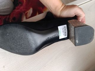 Botines Calvin Klein Talla 39 Negro/Plata