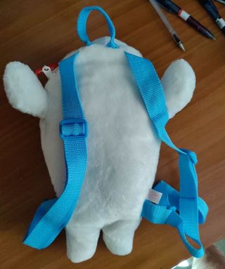 Mochila de peluche de foca 