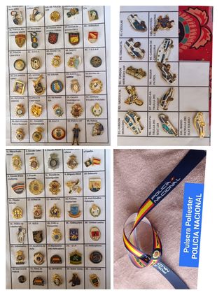 Lote Policía : Llavero, Pin Pulsera y bolígrafo