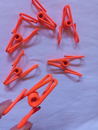6 Clip SUN68 Arancioni fluo
