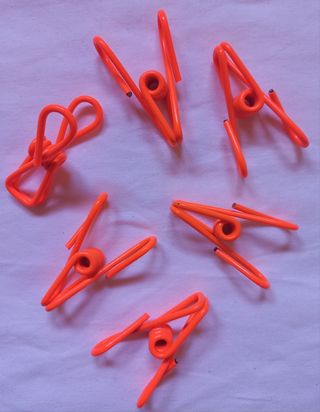 6 Clip SUN68 Arancioni fluo