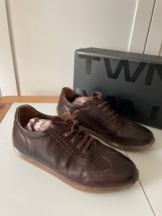 Zapatos de cuero marrones Talla 43