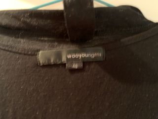 Camiseta Wooyoungmi Negra Manga Larga