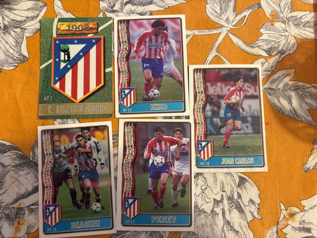 Cromos Atlético de Madrid Liga 96-97