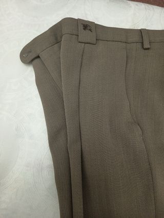 Pantalón Burberry Lana Marrón