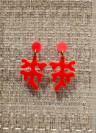 Pendientes Coral Rojo Vinuesa