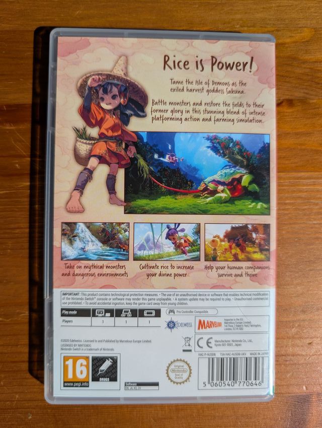 Sakuna de Arroz e Ruína Nintendo Switch