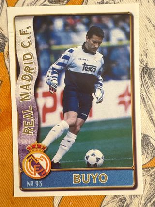 Cromo Paco Buyo Real Madrid 96