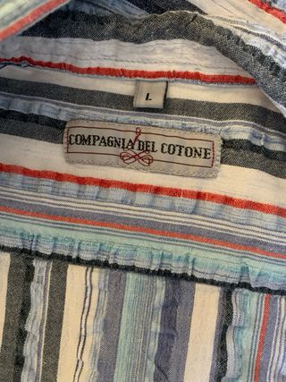 Camicia a righe mezze maniche