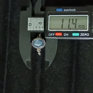 Anillo Cianita Natural Ovalada