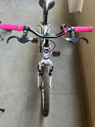 Bici bambina BTWIN bianca 6/8 anni 