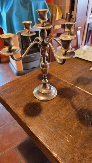 Portacandele 5 fiamme in metallo