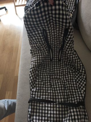 Funda para silla de bebé a cuadros