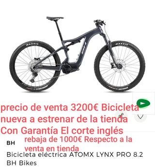 Bicicleta eléctrica BH Atomx Lynx Pro 8.2