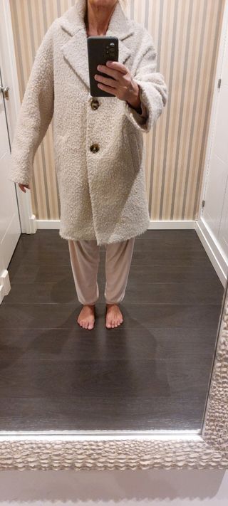 Abrigo beige oversize