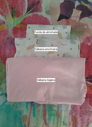 Juego de sábanas infantil de flamencos