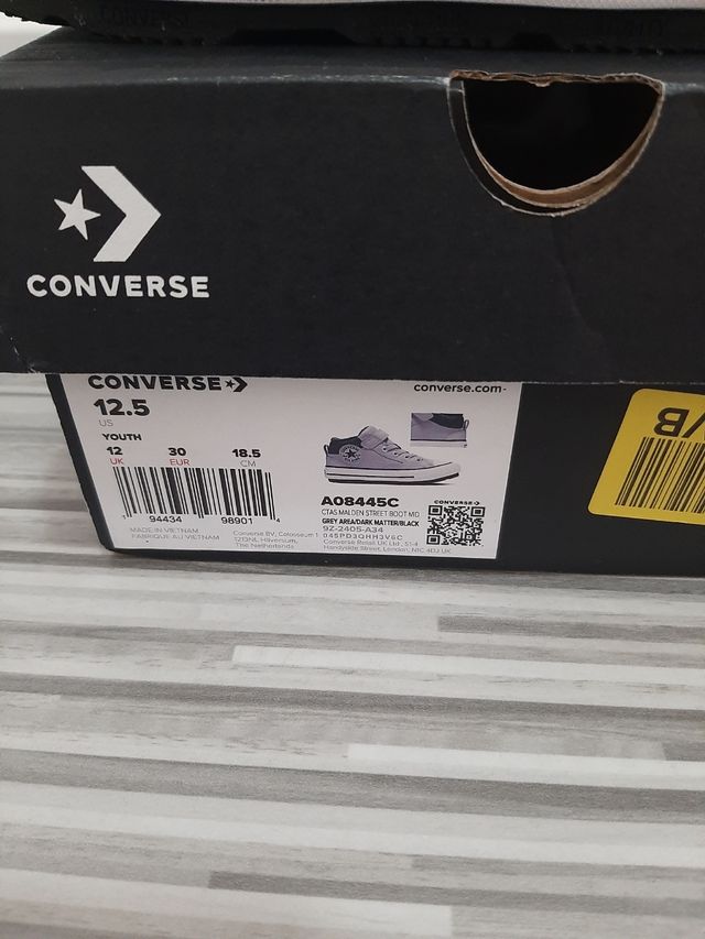 Zapatillas Converse niño/niña grises