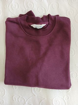 Sudadera burdeos Primark Talla XXS