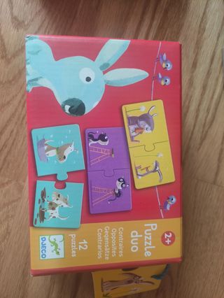 4 Puzzles Duo Djeco educativos