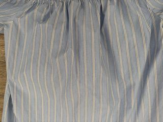 Blusa Silbon Hombros Descubiertos Rayas Azul