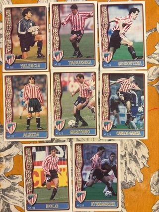 Pack cromos Athletic Club Bilbao Liga 96-97