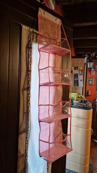 Portaoggetti da appendere rosa