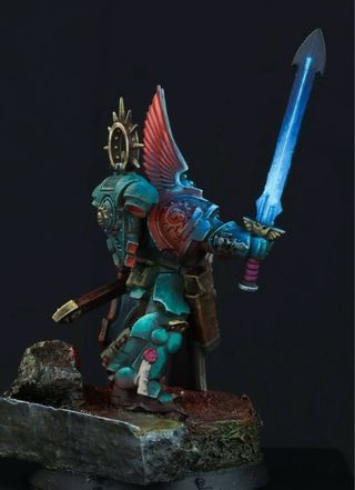 Dark Angels Teniente Primaris 40K Pro Paint