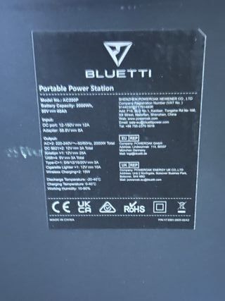 Generador Bluetti AC200P 2000W 2000Wh
