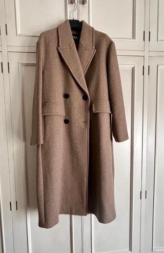Abrigo oversize Zara beige