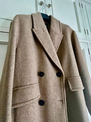 Abrigo oversize Zara beige