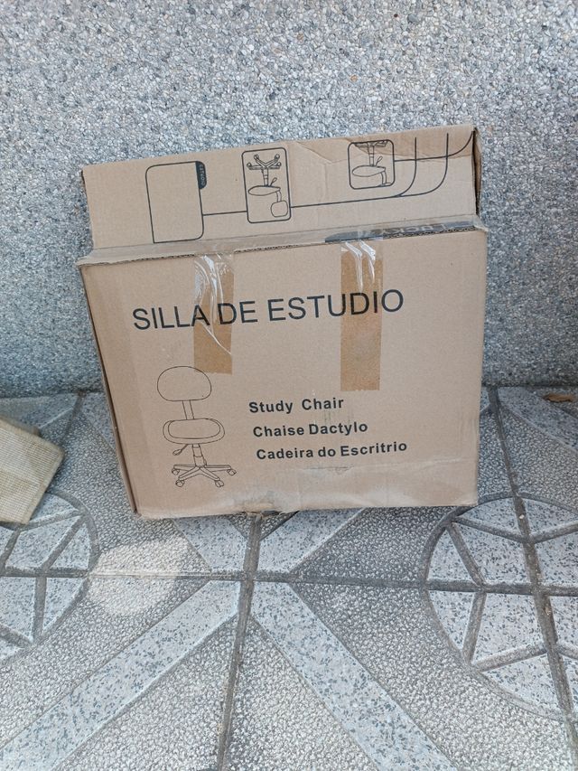 Silla de estudio LUCKY rosa