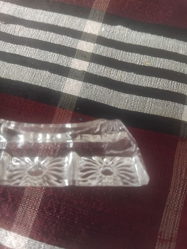 12 reposacubiertos cristal