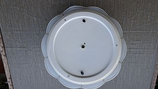 Plafoniera Tetto Vetro Bianco Argento