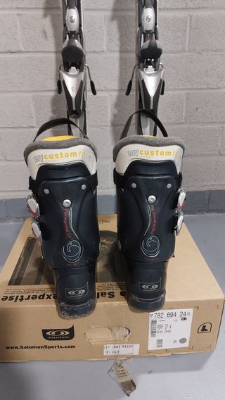 Conjunto esquí Head + botas Salomon Talla 24.5, 