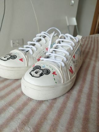 Deportivas Disney Talla 39 Blancas