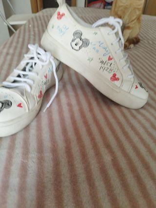 Deportivas Disney Talla 39 Blancas