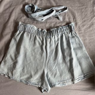 Falda pantalón vaquera clara