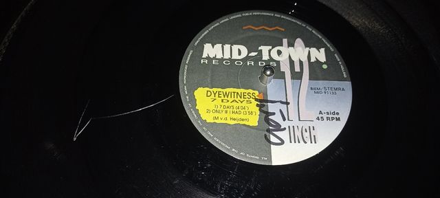 Vinilo Dyewitness 7 Days MID-TOWN RECORDS