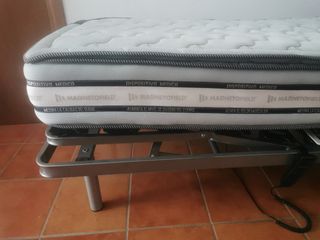 Cama Articulada con motor y colchón de 75x190 cm