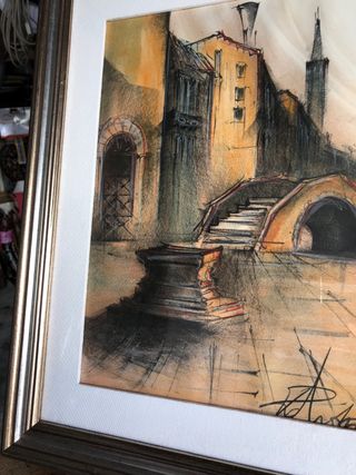 Quadro carboncino Venezia