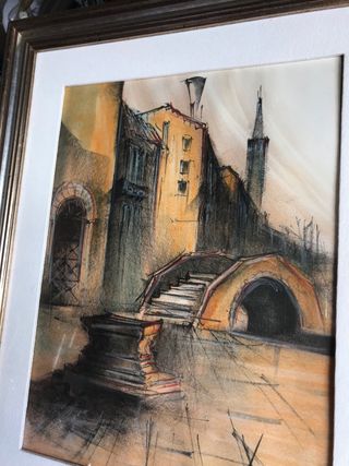 Quadro carboncino Venezia